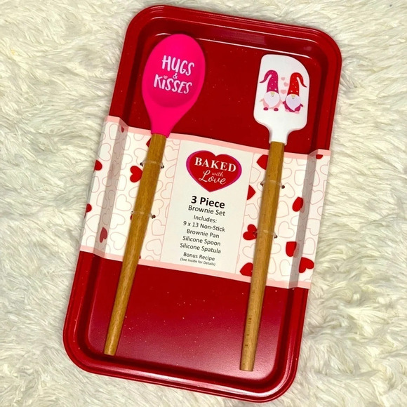 Valentine’s Baking set, 3 pieces BAKE WITH LOVE - Picture 1 of 13